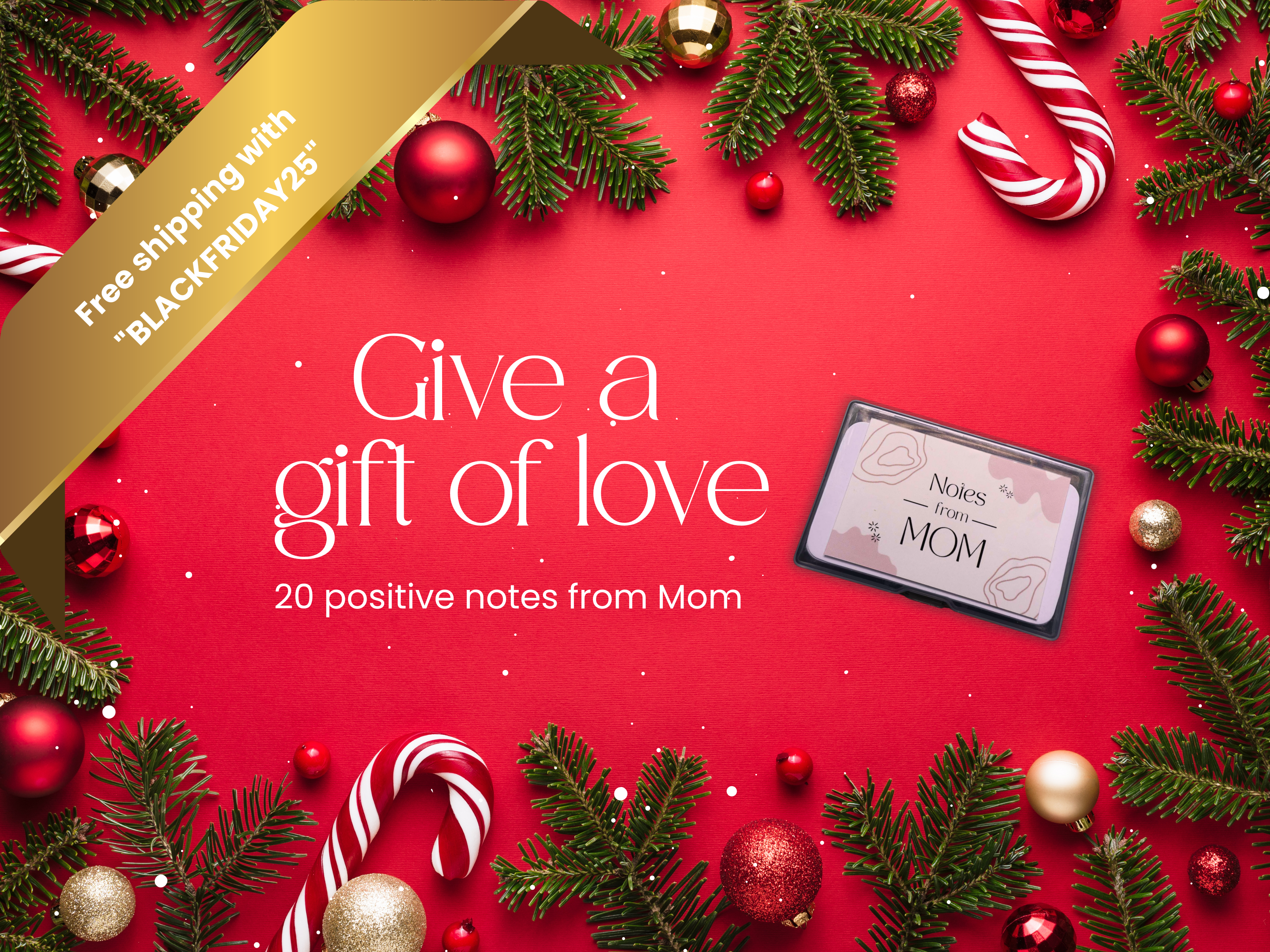 Notes from Mom | Unique Gift | Meaningful Gift | Holiday banner 1