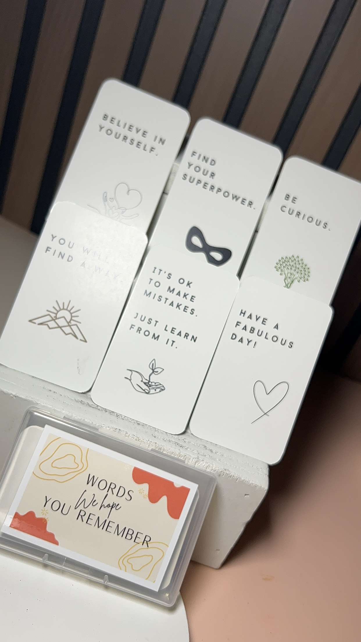 Words We Hope You Remember - Affirmation Cards Inspired by Notes from Mom
